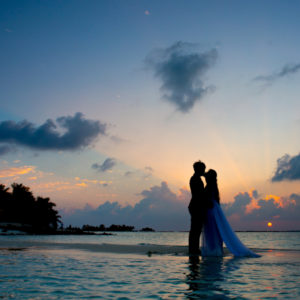 Romantic Couple on the Beach